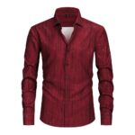 Printed TJ 4-Way Stretch Digital Print & Gold Foil Long-Sleeve Shirt