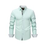 Solid Color C380 Four-Way Stretch Long-Sleeve Shirt