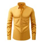 Solid Color C320 Four-Way Stretch Long-Sleeve Shirt