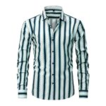 Plaid CC — 4-Way Stretch Digital Print Long-Sleeve Shirt (AJ/BJ/CJ)