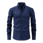 Solid Color HLZ "Hai Lang Zong" Long-Sleeve Shirt
