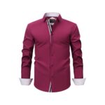 Solid Color C380 Four-Way Stretch Long-Sleeve Shirt