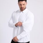 Solid Color C2508 Seamless, High-Stretch Long-Sleeve Shirt
