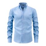 Solid Color HLZ "Hai Lang Zong" Long-Sleeve Shirt