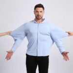 Solid Color C2508 Seamless, High-Stretch Long-Sleeve Shirt