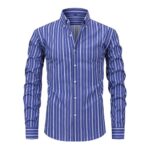 Striped YC 4-Way Stretch Digital Print Long-Sleeve Shirt