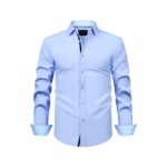 Solid Color C380 Four-Way Stretch Long-Sleeve Shirt
