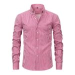 Striped YX Four-Way Stretch Digitally Printed Long-Sleeve Shirt
