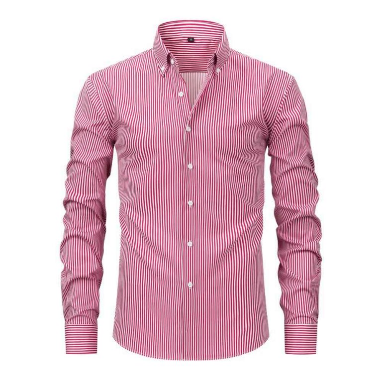Striped YX Four-Way Stretch Digitally Printed Long-Sleeve Shirt