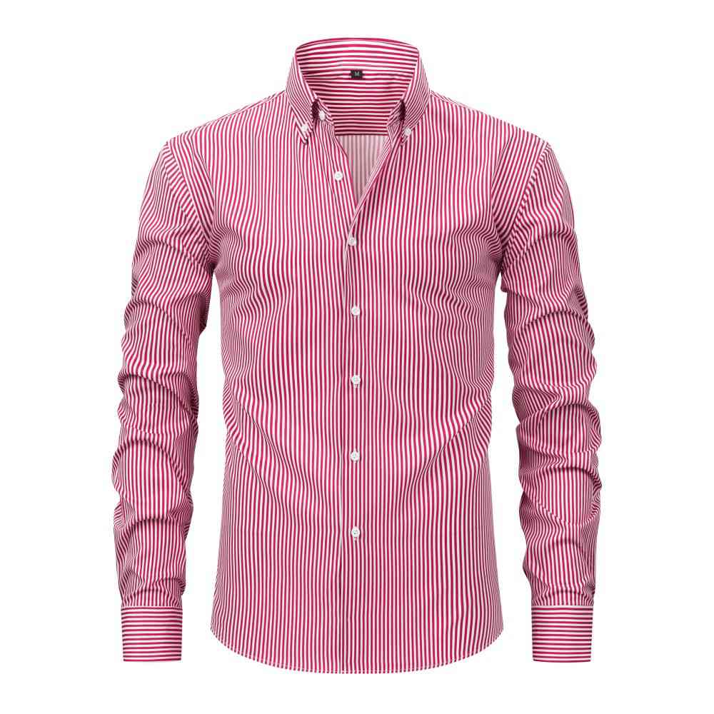 Striped YX Four-Way Stretch Digitally Printed Long-Sleeve Shirt