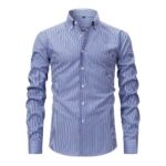 Striped YX Four-Way Stretch Digitally Printed Long-Sleeve Shirt