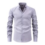 Solid Color HLZ "Hai Lang Zong" Long-Sleeve Shirt
