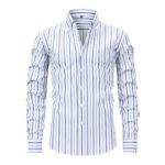 Striped YC 4-Way Stretch Digital Print Long-Sleeve Shirt