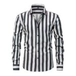 Plaid CC — 4-Way Stretch Digital Print Long-Sleeve Shirt (AJ/BJ/CJ)