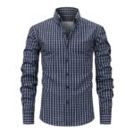 Plaid YE 4-Way Stretch Digitally Printed Long-Sleeve Shirt