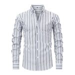 Striped YC 4-Way Stretch Digital Print Long-Sleeve Shirt