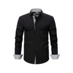 Solid Color C380 Four-Way Stretch Long-Sleeve Shirt