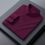 Solid Color C2508 Seamless, High-Stretch Long-Sleeve Shirt