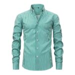 Striped YX Four-Way Stretch Digitally Printed Long-Sleeve Shirt
