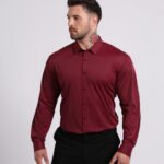 Solid Color C2508 Seamless, High-Stretch Long-Sleeve Shirt