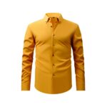 Solid Color SMTZ 4-Way Stretch Long-Sleeve Shirt with Rhinestone Buckle
