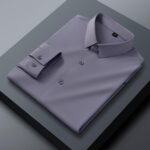 Solid Color C2508 Seamless, High-Stretch Long-Sleeve Shirt